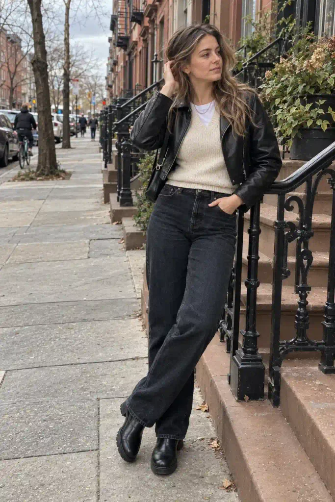 Leather jacket