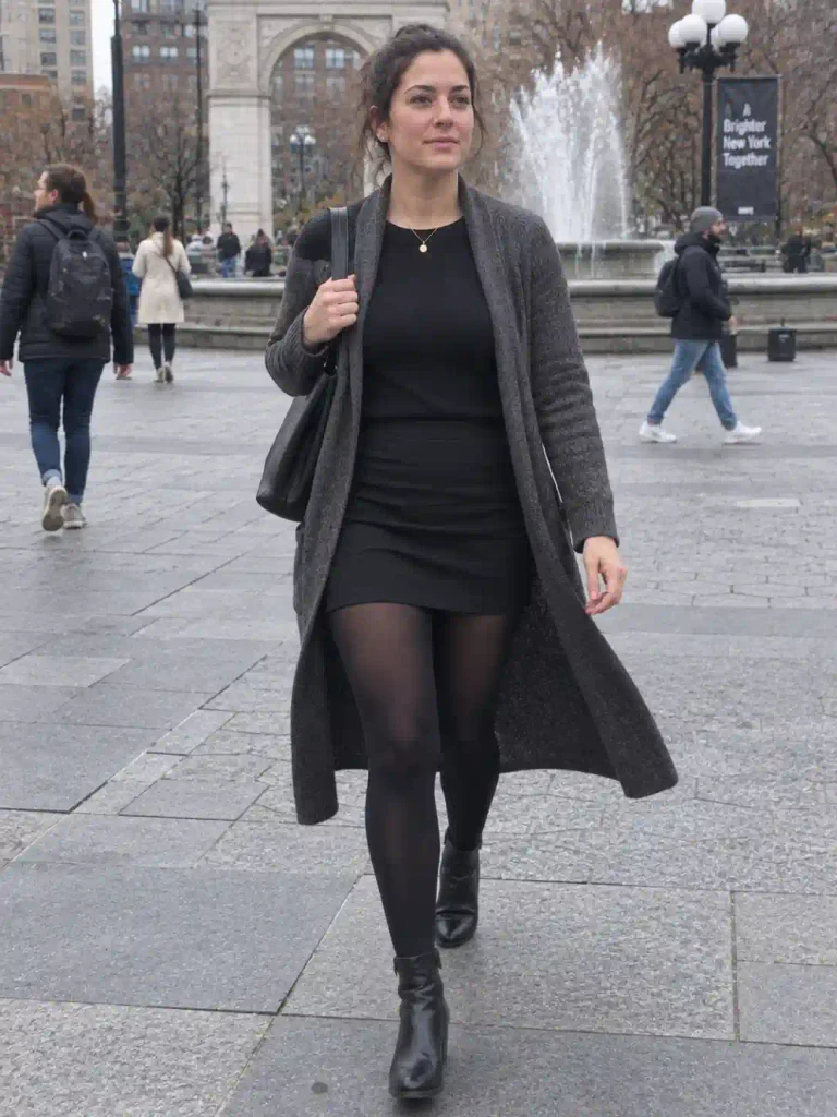 Long cardigan coat