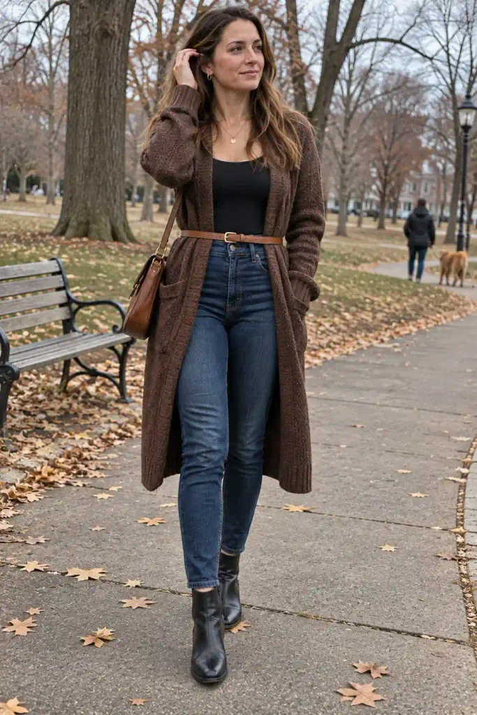 Long oversized cardigan