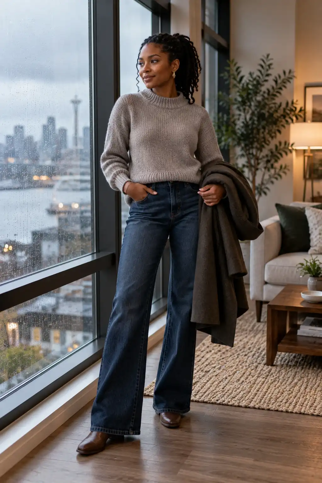 Merino wool sweater with