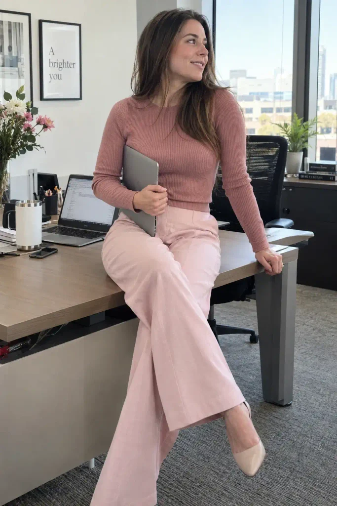 Monochrome pink on pink