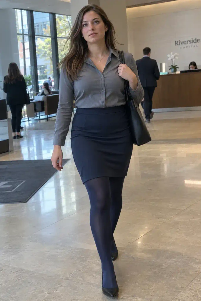 Navy tights with