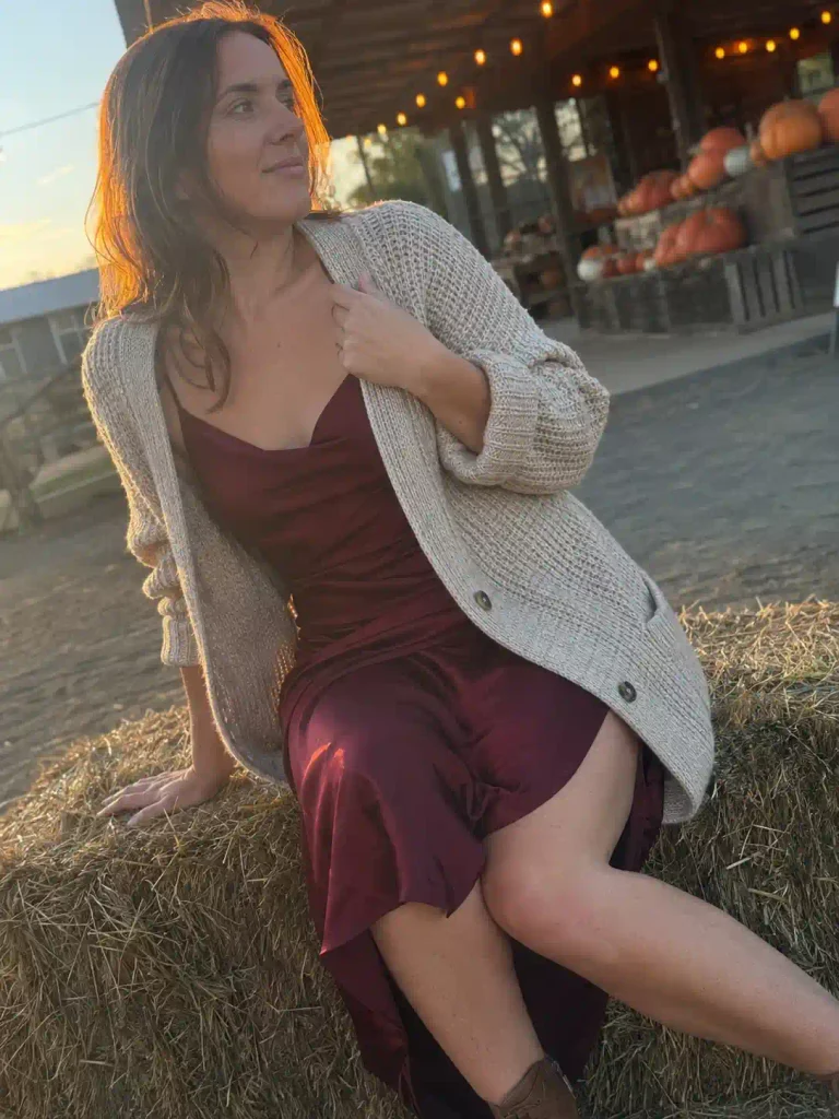 Oversized cardigan with a