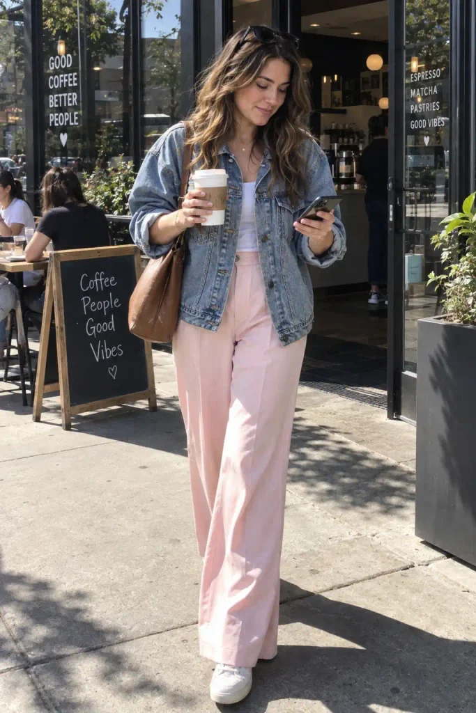 Oversized denim jacket