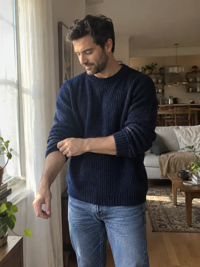 Picking the right navy sweater