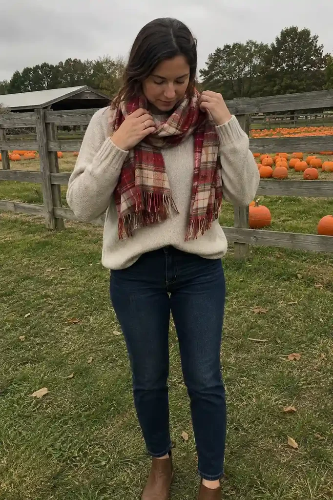 Plaid scarf