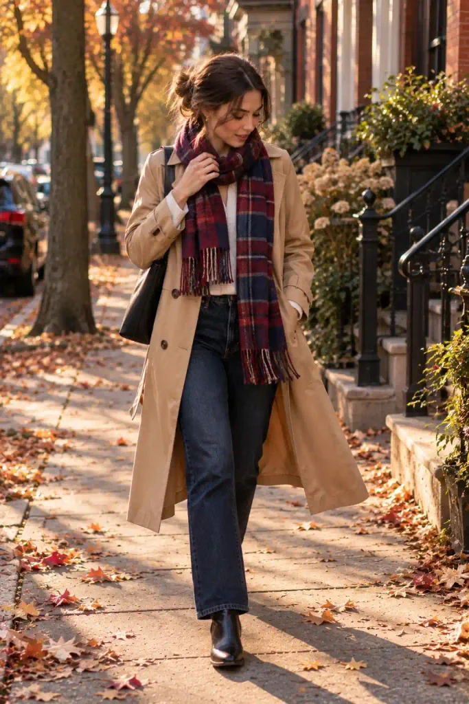 Plaid scarves or