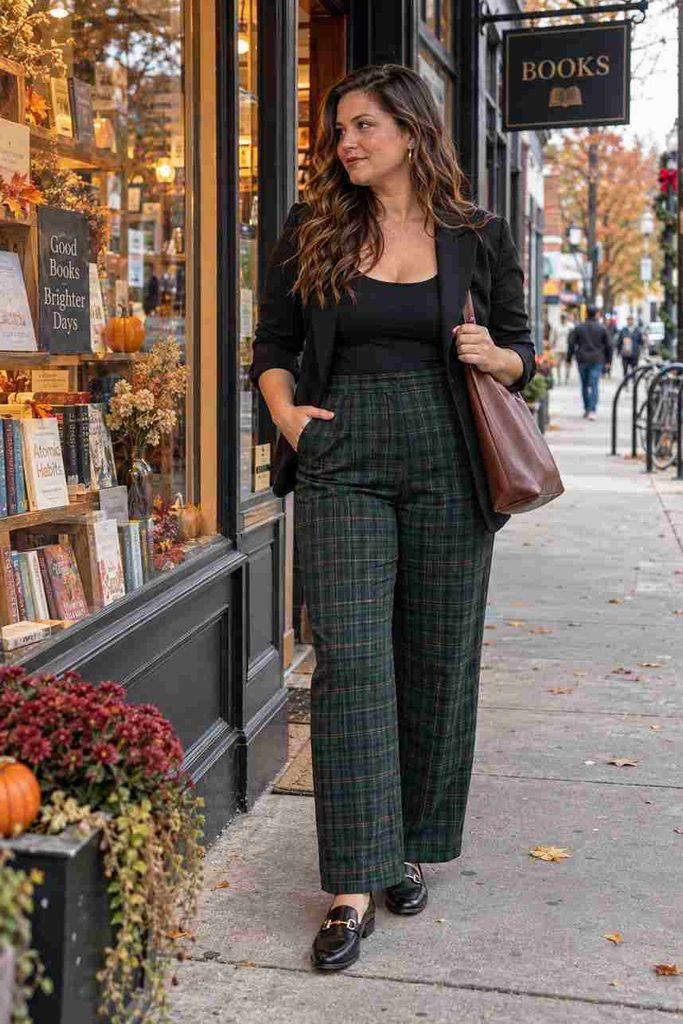 Plaid trousers