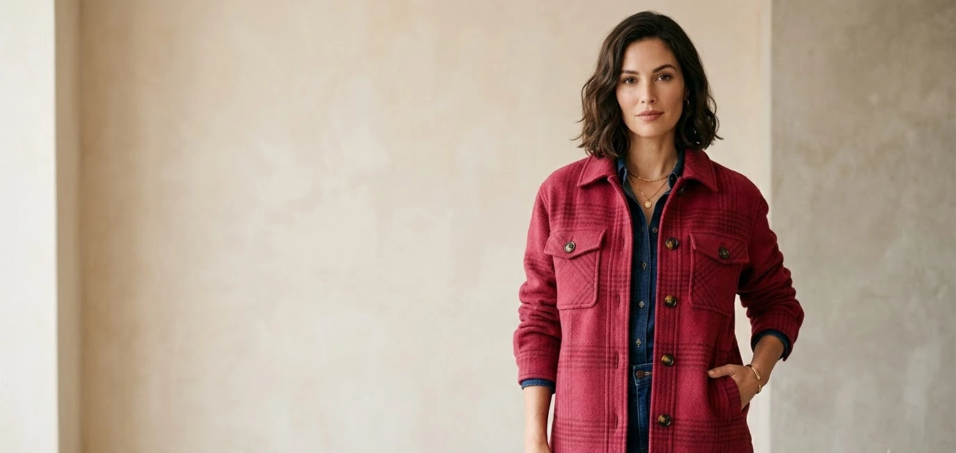 Red Shacket Outfit Women Love for Fall