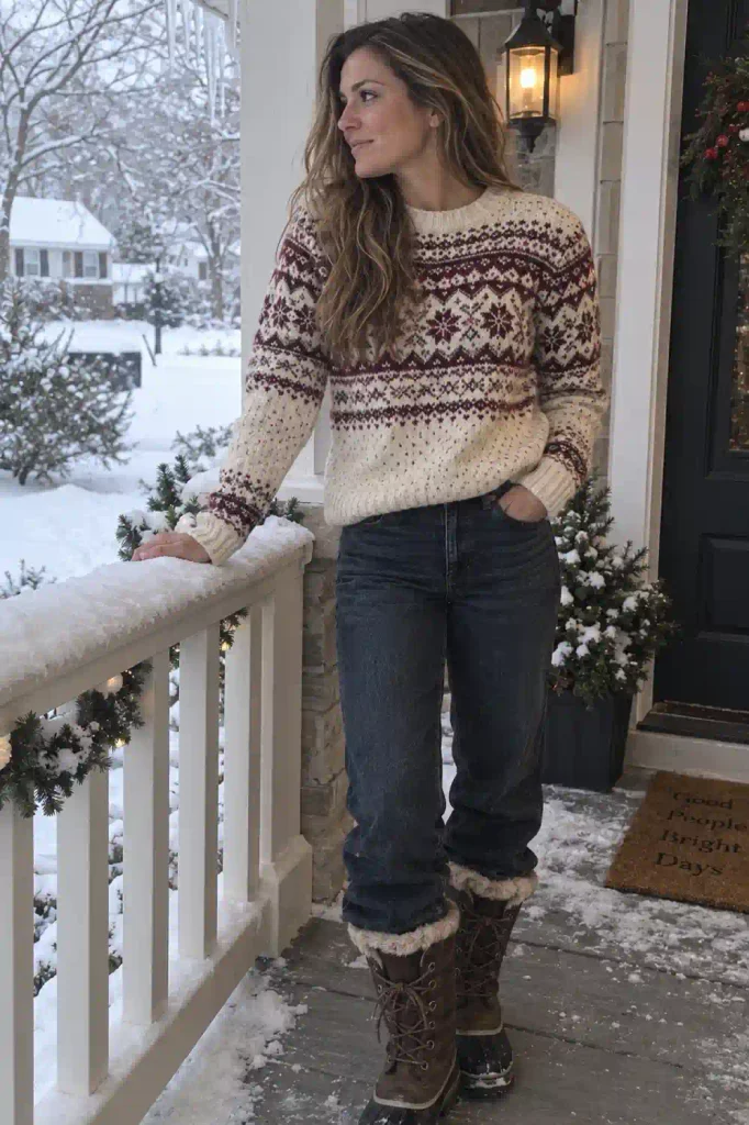 Relaxed jeans with a Fair