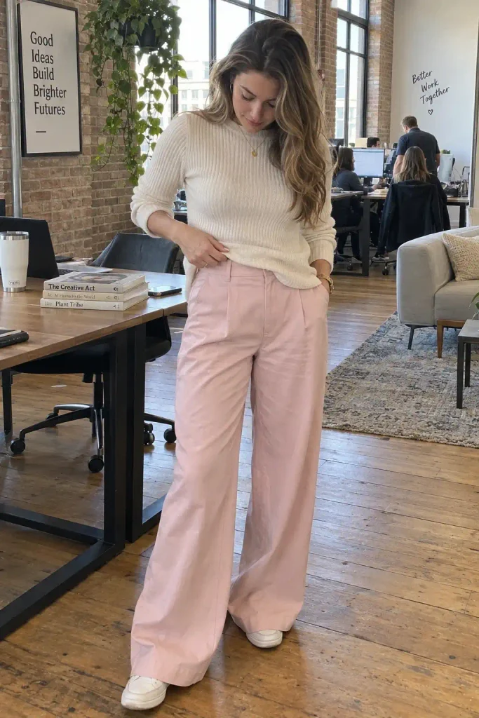 Ribbed knit sweater
