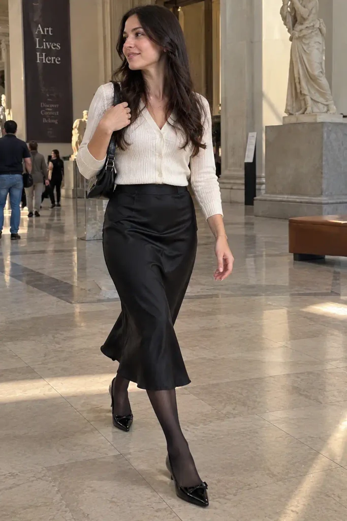 Satin midi