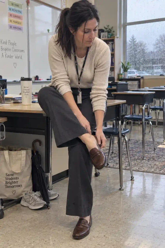 Shoes that survive a full teaching day