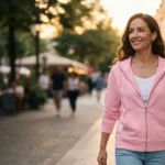 Simple Light Pink Zip Up