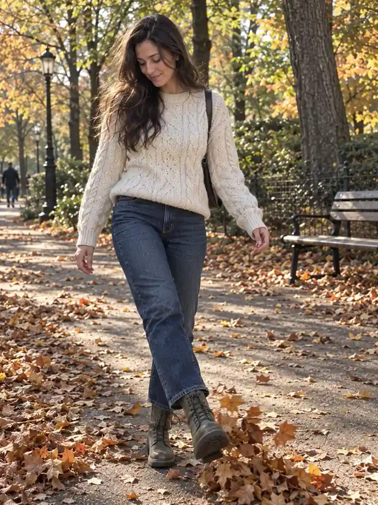 Straight jeans, olive