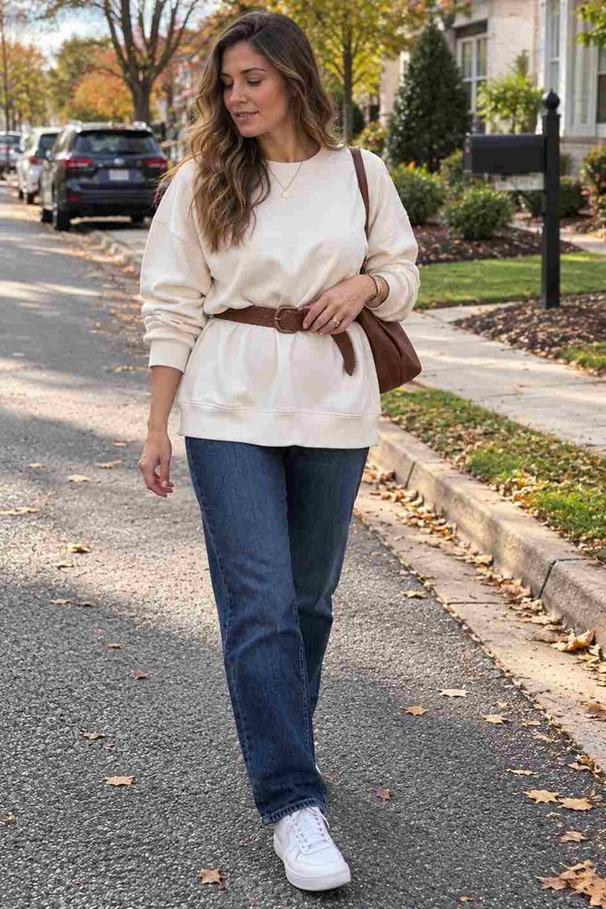 Sweatshirt dress hack