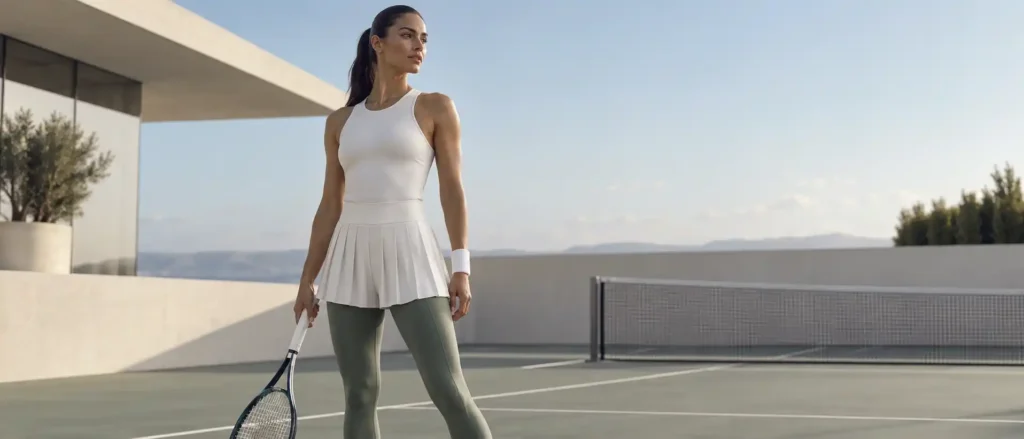 Tennis Skirt Over Leggings