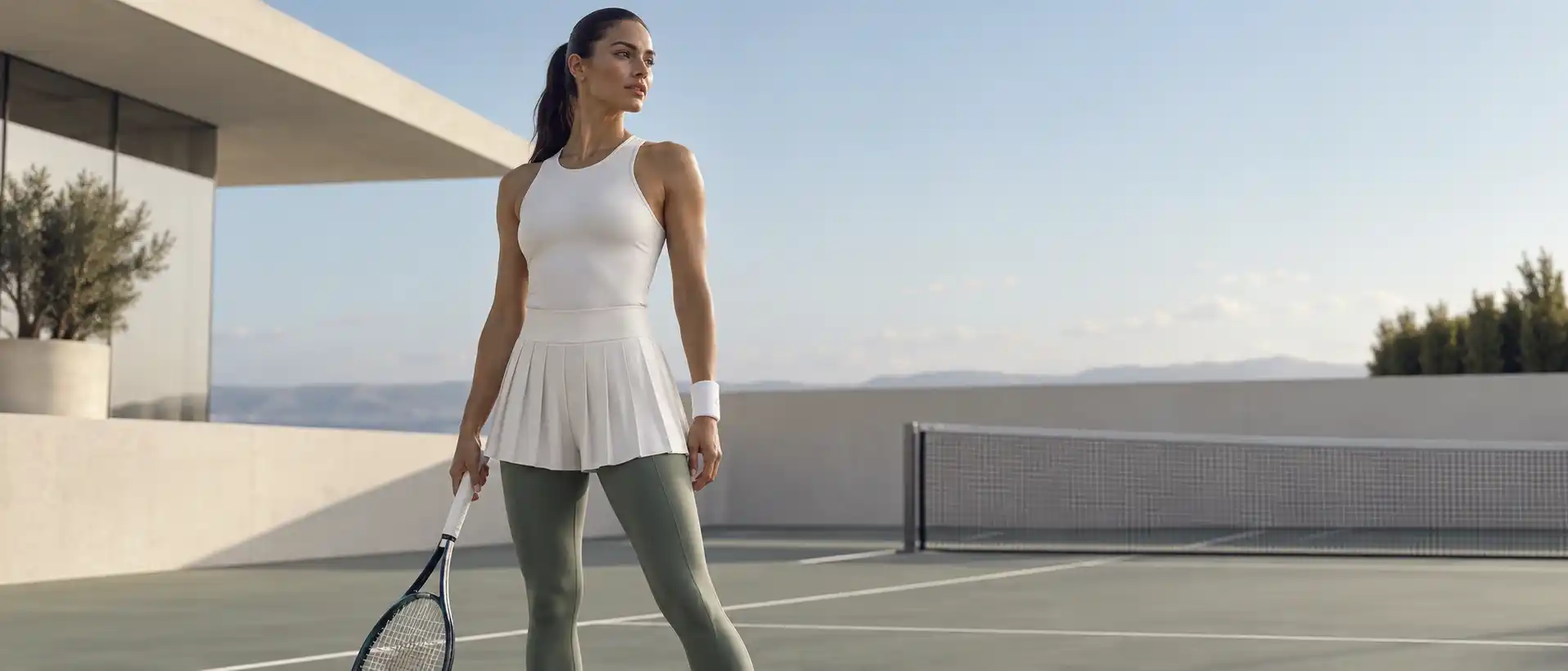 Tennis Skirt Over Leggings