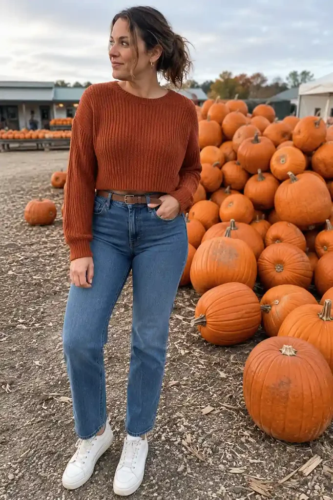 The cropped sweater and
