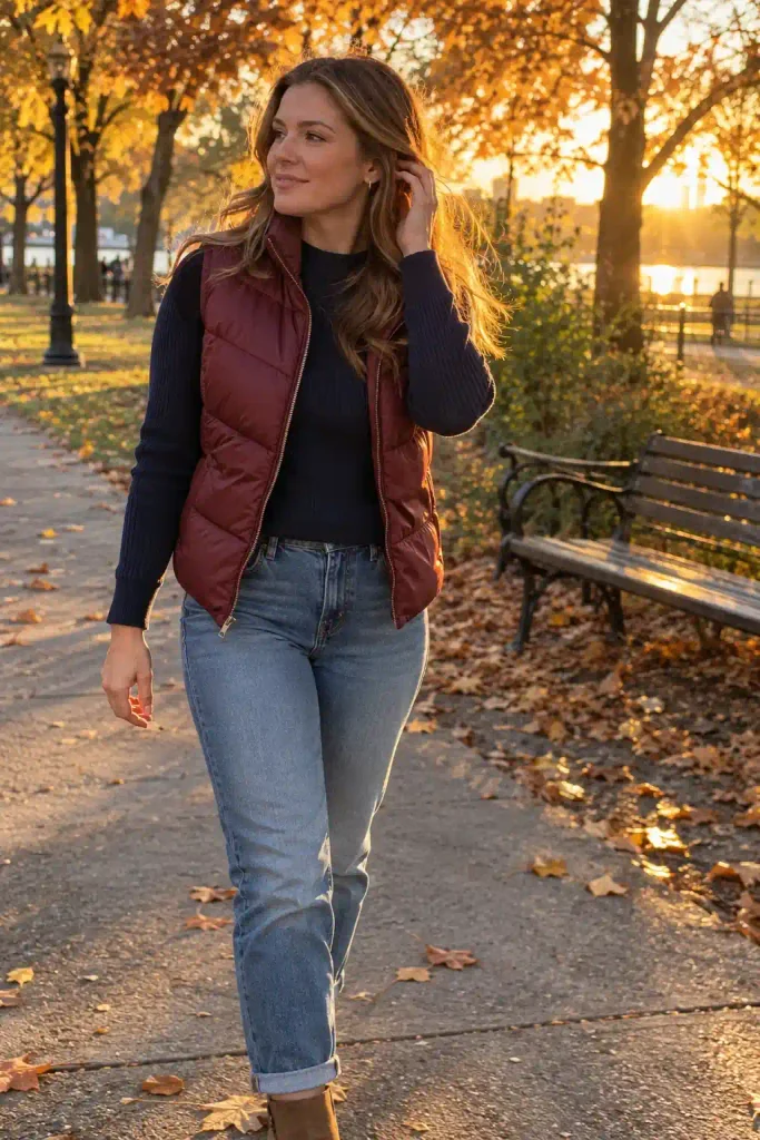 Throw on a puffer vest