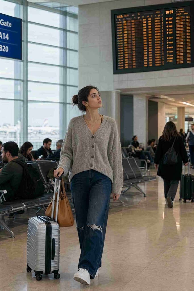 Travel-day cardigan
