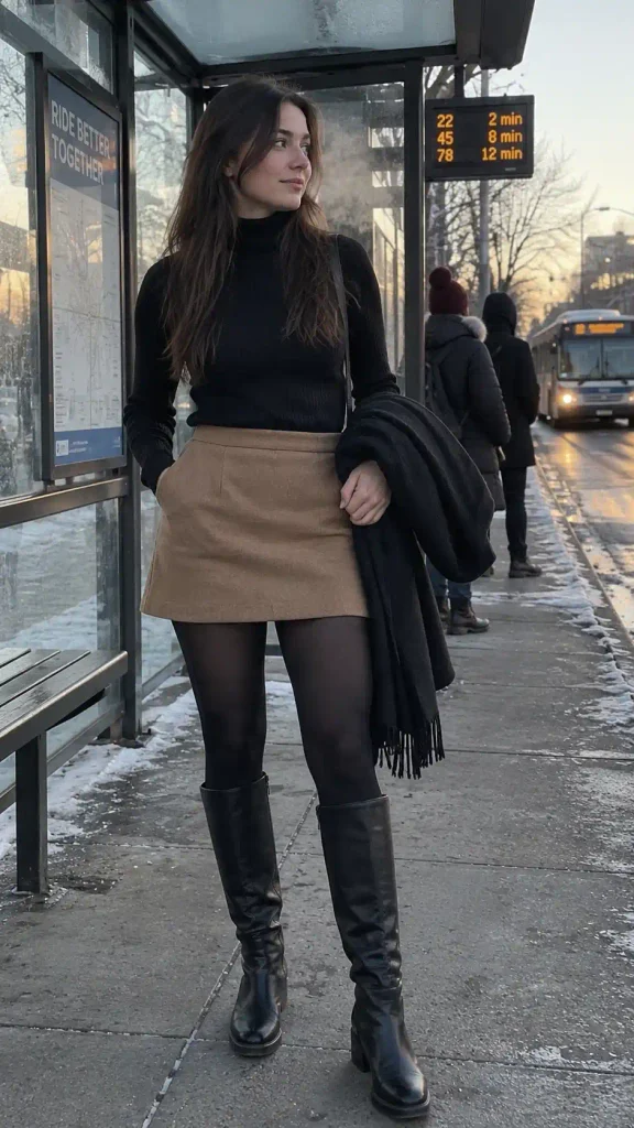 Turtleneck sweater,