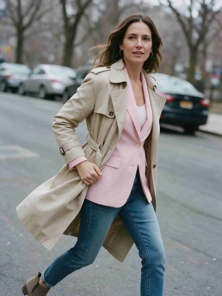 Under a trench coat in cooler