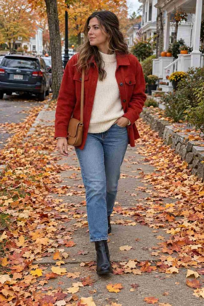 Why a red shacket works so well in fall