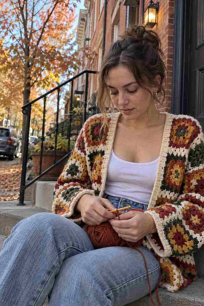 Why crochet tops are the fall MVP
