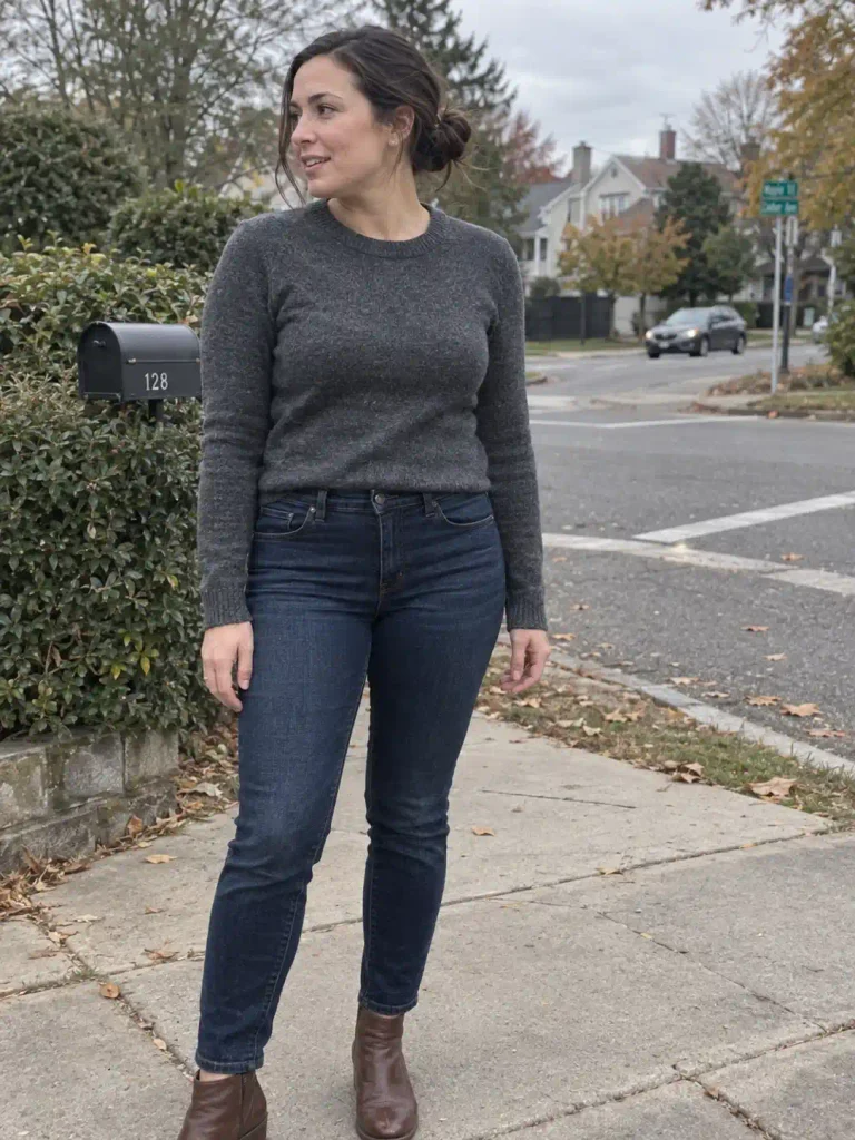 Why sweater and jeans works so hard for fall