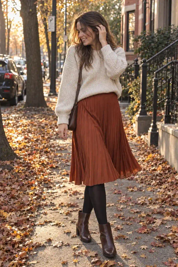 Why tights make or break a skirt outfit