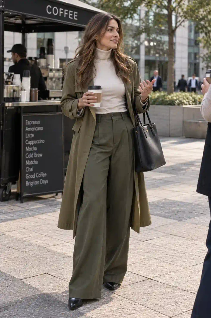 Wide-leg trousers