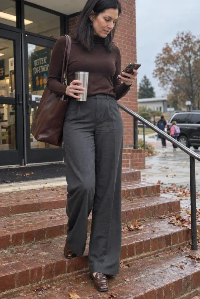 Wide-leg trousers