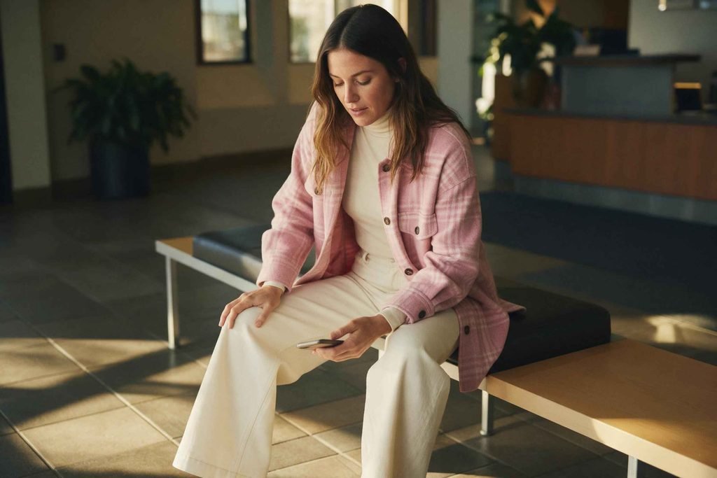 With wide-leg pants