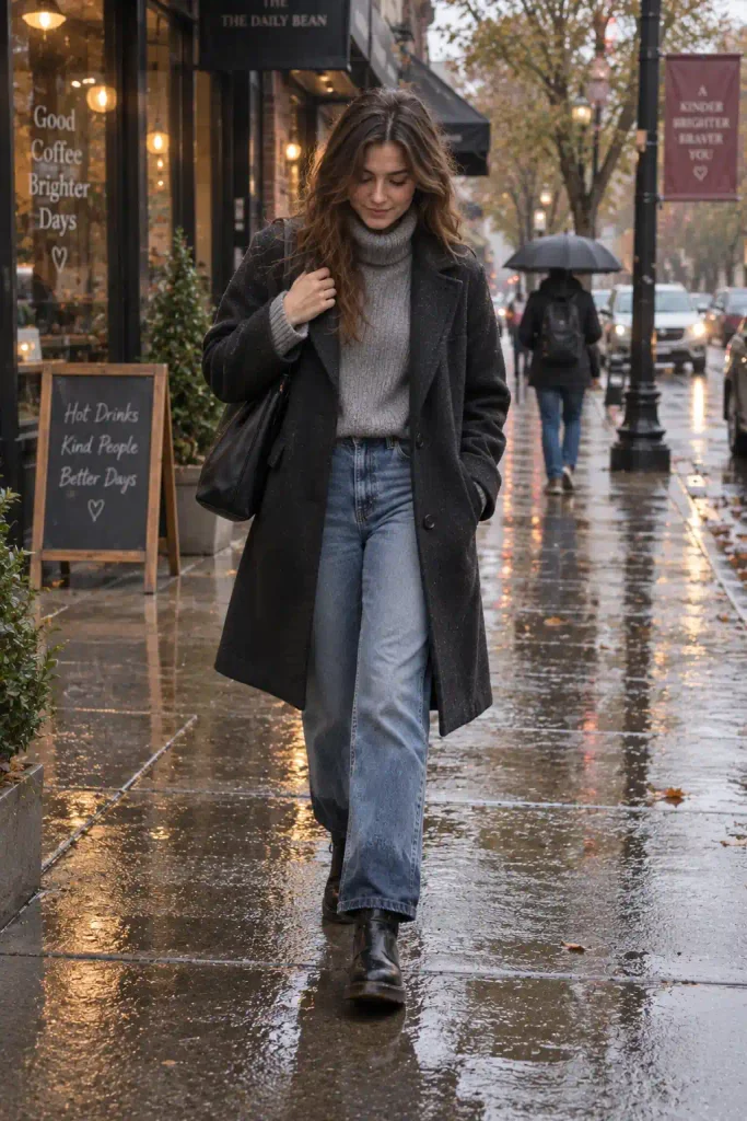 Wool coat,