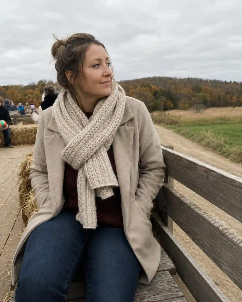 Wool coat with jeans