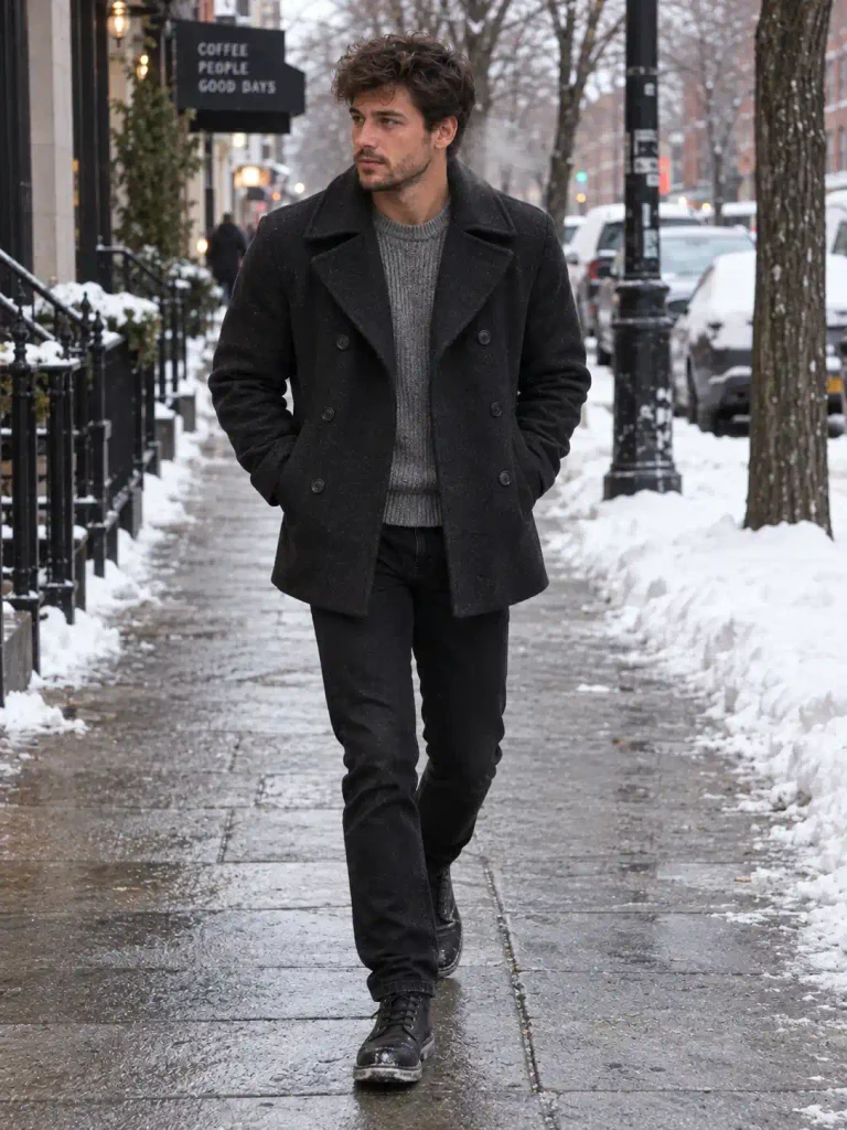 Wool peacoat