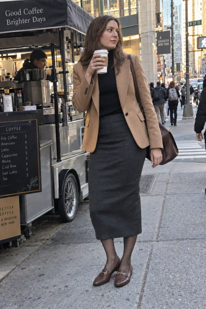 Wool pencil midi