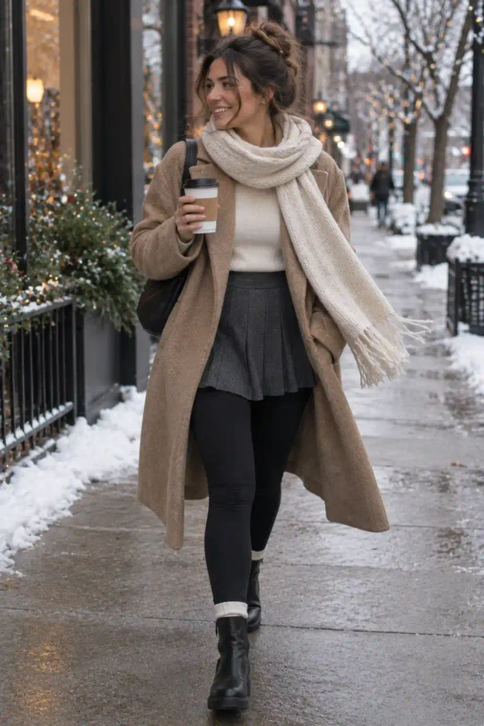 Wool tennis skirt