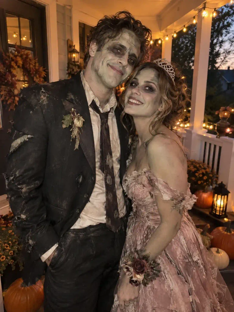 Zombie prom king and queen