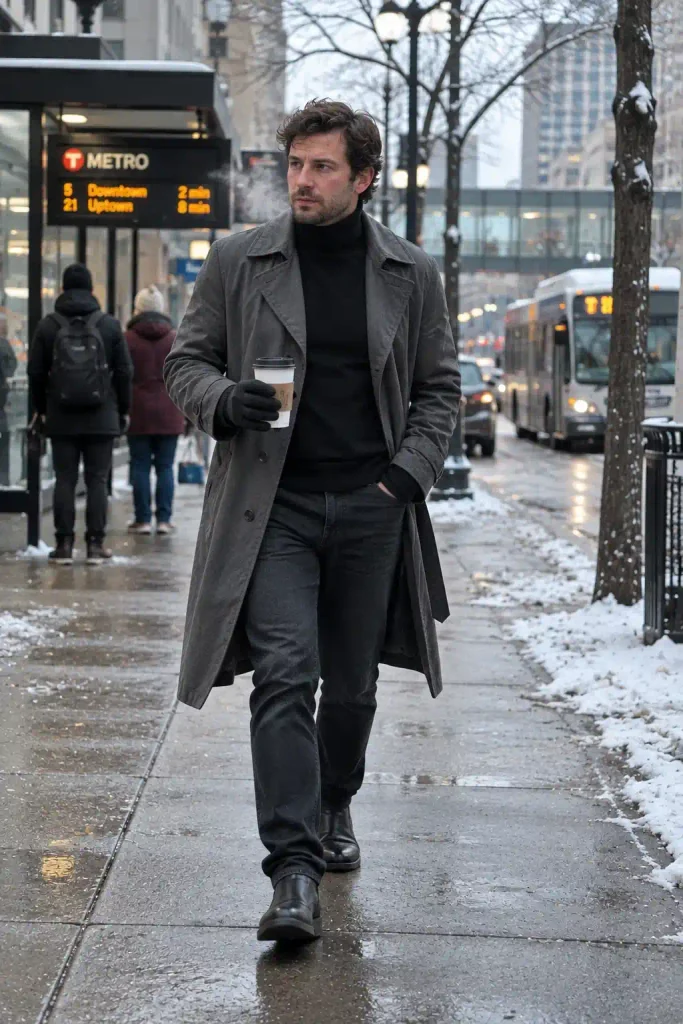 black turtleneck