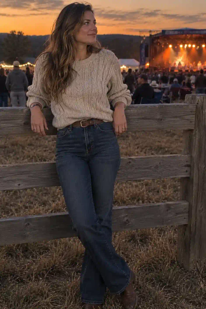chunky knit sweater