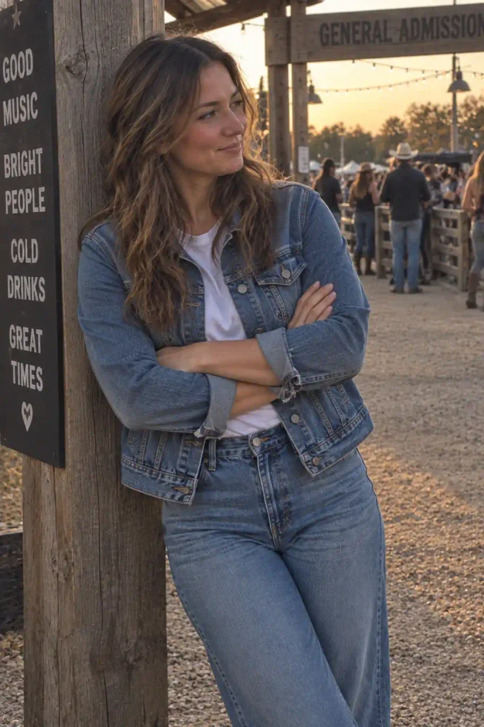 classic trucker jacket thrown