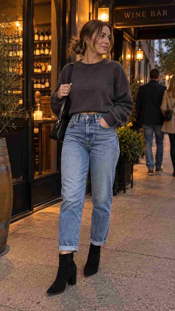 cropped sweatshirt