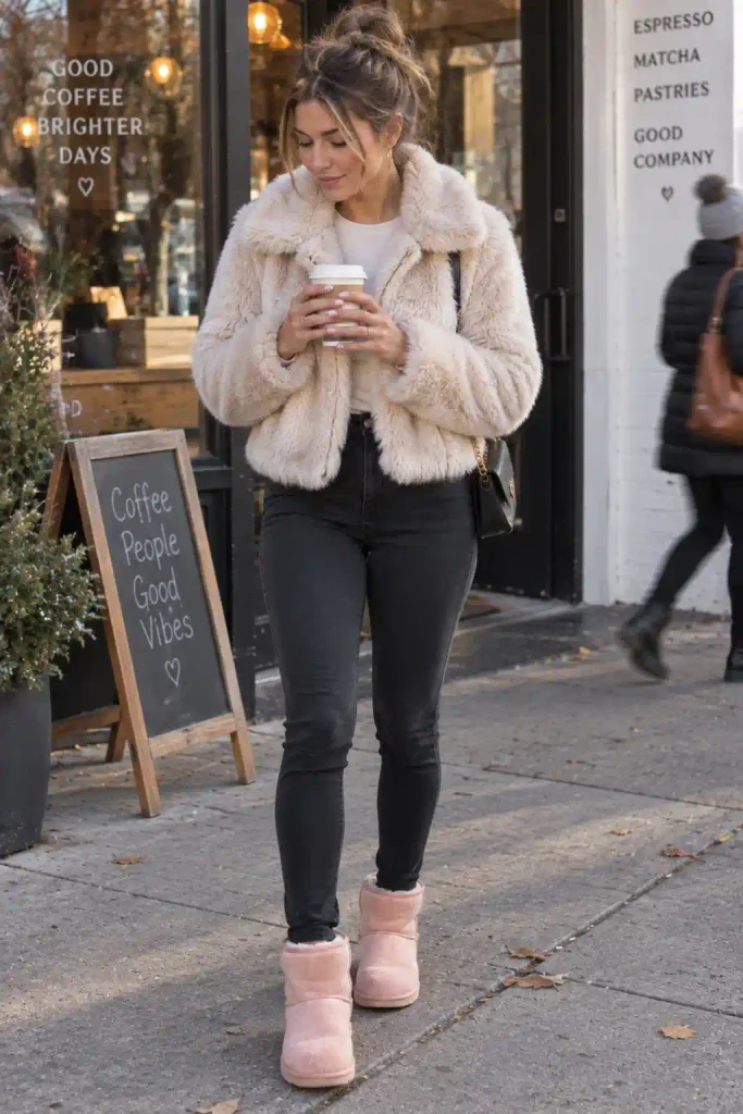 faux fur jacket,
