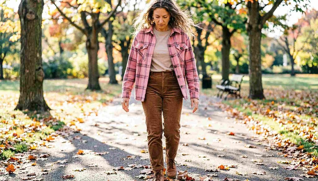 ith corduroy pants and boots