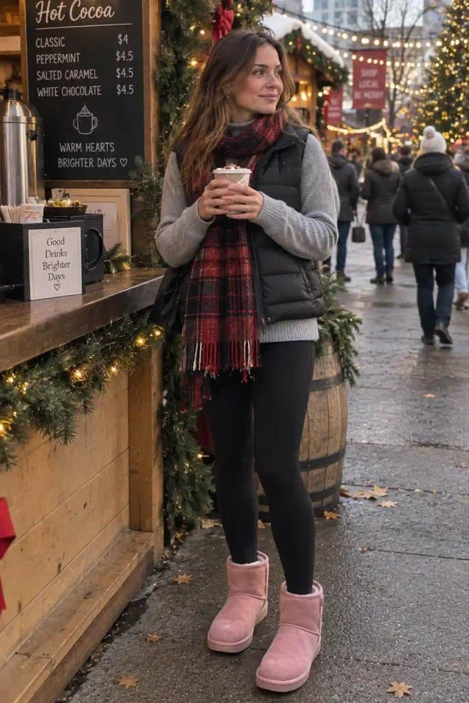 laid scarf in red or burg