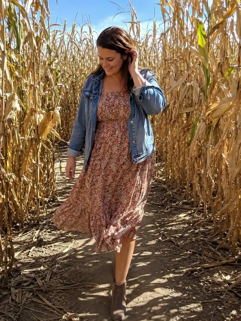 midi dress with a