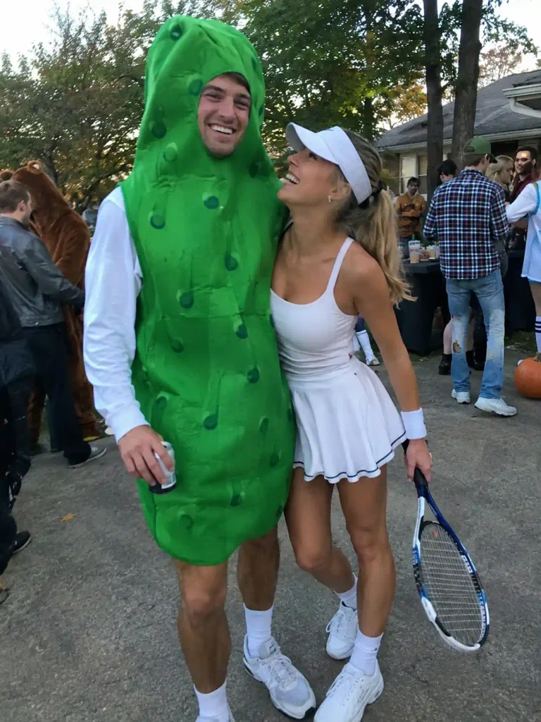pickle and a tennis player