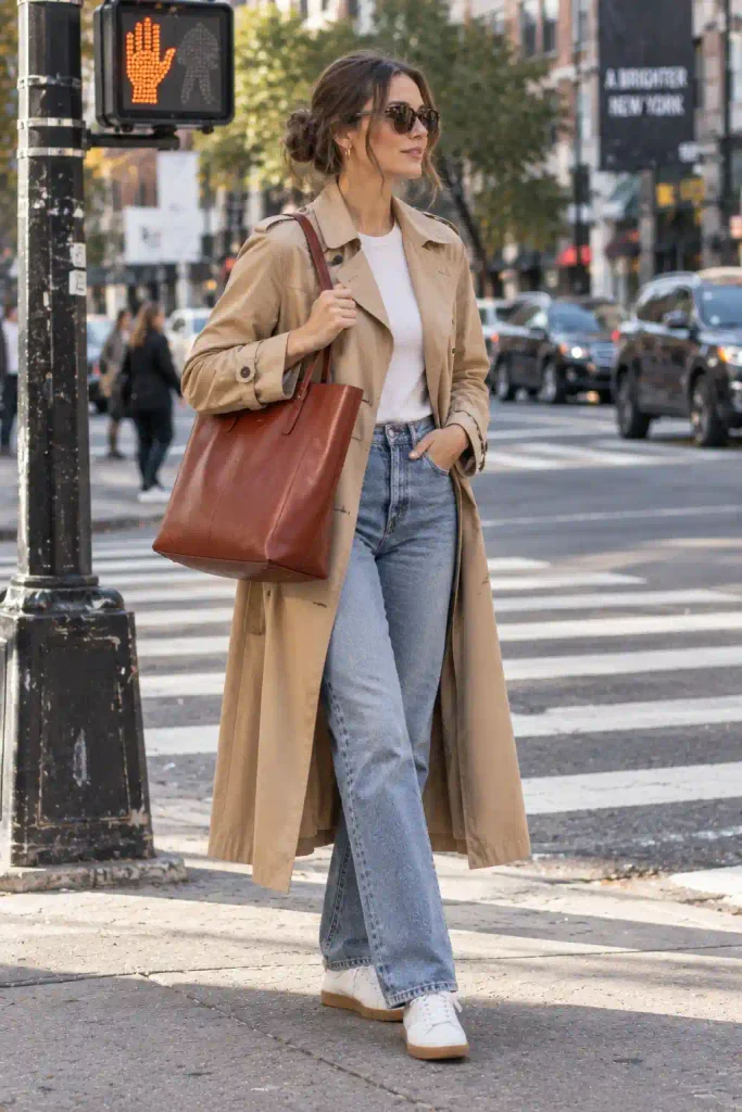 structured leather tote